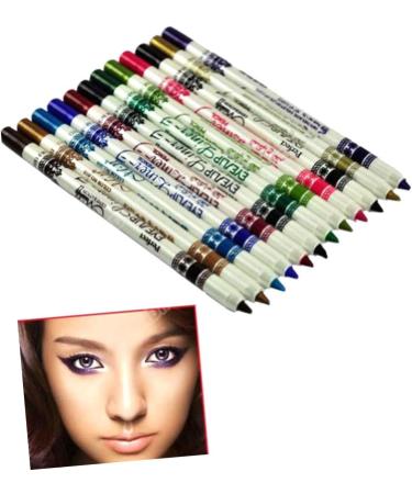 NOLITOY 12 Eyeliner Pencil Flash Suit Glitter Eyeliner Eye Shadow Cosmetic Pencils Set Water Proof Lip Liner 1 count (Pack of 1) As Shown - Buy Online on GoSupps.com