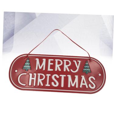 Yardenfun Ornament Christmas Hanging Decoration Christmas Door Decorations House Number Decorative Items Iron - Buy Online on GoSupps.com