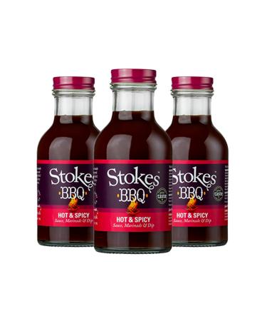 STOKES Stokes Sauces - Hot and Spicy BBQ Sauce 315g (pack of 3)