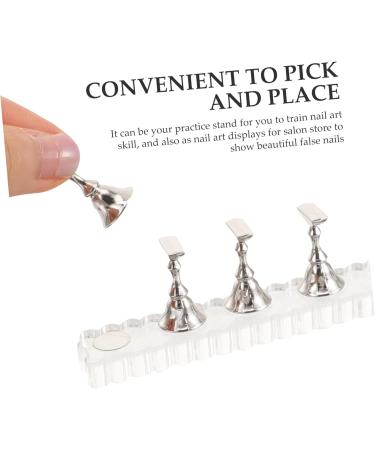 Beavorty 1 Set nail supplies nail holder nail stand for press on nail practice stand press on nail stand fake nail stand nail stands for press on nails supply Nail set magnetic Acrylic - Buy Online on GoSupps.com