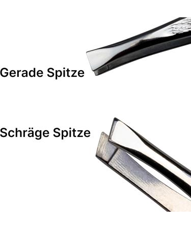 Sonnenschein by Hans Kniebes Eyebrow Tweezers 4 Stainless Steel Tweezers for Plucking Hair and Removing Blackheads for Precise Facial Care 4er Set - Buy Online on GoSupps.com