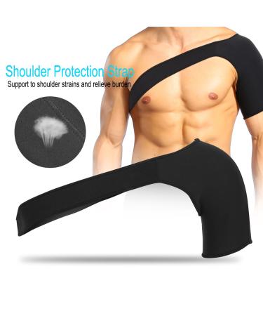 Buy Sports Shoulder Bandage - Breathable Support for Shoulder Pain Injuries & Tendonitis | International Shipping - Buy Online on GoSupps.com