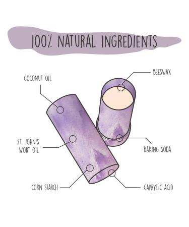 Buy Lovely Lavender Deodorant Stick | 65 GR | Natural & Long-Lasting | Free International Shipping - Buy Online on GoSupps.com