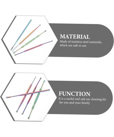 GLEAVI 4 Sets Ear Cleaning Kit - Stainless Steel Ear Wax Remover & Spiral Tools for Effective Earwax Removal - Buy Online on GoSupps.com