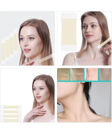 EXCEART Neck Lifting Tape 4PCS Instant Neck Facial Lifting Stickers Bands Adhesive Neck Lift Patch for Double Chin Jowls A As Shown a - Buy Online on GoSupps.com