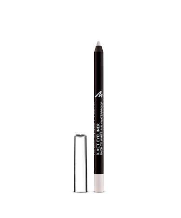 Manhattan X-act Eyeliner Pen-White Eyeliner Abbey for the perfect eyeliner-Waterproof-Color Black to White 11n-1 x 1g (pack with 2) 11n black to white 1 piece (2 pack)