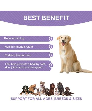 Petsy Skin & Coat Supplement for Dogs - Vitamin C, E, Zinc, Biotin, Omega 3 - Supports Healthy & Shiny Coat, Rejuvenates Skin, Natural Relief for Itchy Skin - Daily Use - Buy Online on GoSupps.com