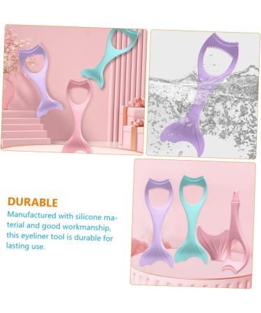 DOITOOL Makeup Applicator 4pcs Eye Stamp Brush Molds Cosmetic Mascara Lash Compact Detachable Purple Winged for Buddy 15X5.7CMx4pcs Violetx4pcs - Buy Online on GoSupps.com