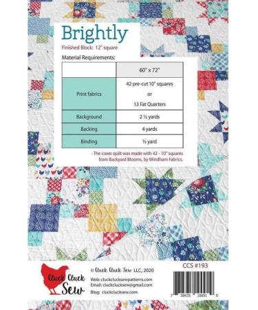 Cluck Cluck Sew Brightly Pattern - Shop Now for Stylish Quilting Designs - Buy Online on GoSupps.com