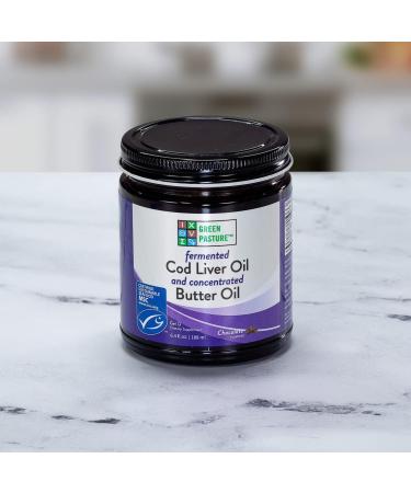 Buy Green Pasture Fermented Cod Liver Oil & Butter Oil (180 ml Chocolate) | International Shipping - Buy Online on GoSupps.com