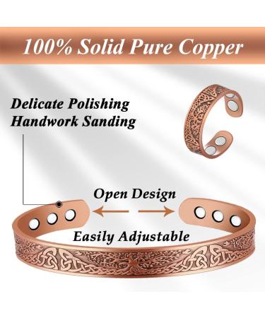 Vicmag Copper Magnetic Bracelets for Men & Women - Tree of Life Design | Shop Internationally - Buy Online on GoSupps.com