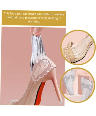FOMIYES Five Toe Sticky Foot Inserts - 4 Pairs Gel Heel Pads for Women | Comfort Insoles for Plantar Shoes - Enhance Shoe Fit & Support - Buy Online on GoSupps.com
