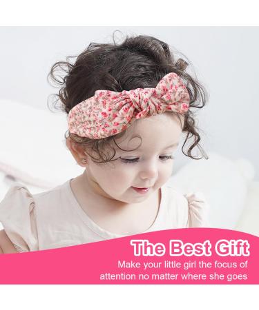 GXGM 3-Piece Baby Hairbands | Cute Headbands for Newborn Girls | Bow Hairbands for Infants - Buy Online on GoSupps.com