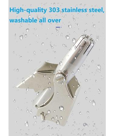 Manual Nose & Ear Hair Trimmer - Portable Stainless Steel Hair Remover for Men & Women | No Batteries Required + Fingernail Clipper - Buy Online on GoSupps.com