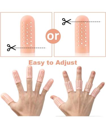 Gel Toe and Finger Cap Protectors - 5 Pairs for Missing or Ingrown Toenails, Corns, Blisters, Hammer Toe Relief - Buy Online on GoSupps.com