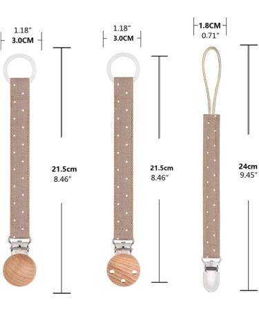GUO Pacifier Strap & Clip Holder - Secure & Stylish Pacifier Chain for Babies | International Shipping - Buy Online on GoSupps.com
