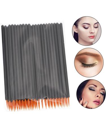 Hemoton 100pcs Disposable Eyeliner Brush Facial Tool Artificial Fiber Brush Lip Thin Eyeliner Brush Plastic 9x6.5cm Black - Buy Online on GoSupps.com