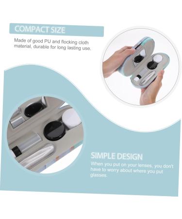 Solustrie Double-Layer Glasses Case | Portable Glasses Holder & Travel Accessory | Stylish Ornament Set for Specs | International Shipping Available - Buy Online on GoSupps.com