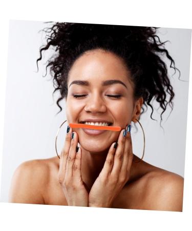 SOESFOUFU Facial Lifting Device Orthotics Smiling Maker -lift Exerciser Mouth Slimmer Shaper Cosmetology Kit Silicone Slimmer Facial Exerciser Smiling Training Brace Lip Man Neck Silica Gel 11.5X2.5cm Orange - Buy Online on GoSupps.com