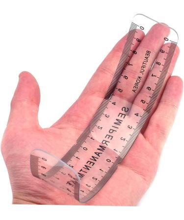 Hemoton 4 Pcs Professional Eyebrow Ruler Hairline Shaping Tool Brow Shaper Microblading Ruler Eyebrow Stamp mediumx4pcs Blackx4pcs - Buy Online on GoSupps.com