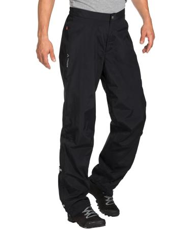 VAUDE Men's Yaras Rain Pants III S-Short Black - Waterproof & Lightweight Outdoor Gear for Men | International Shipping Available - Buy Online on GoSupps.com