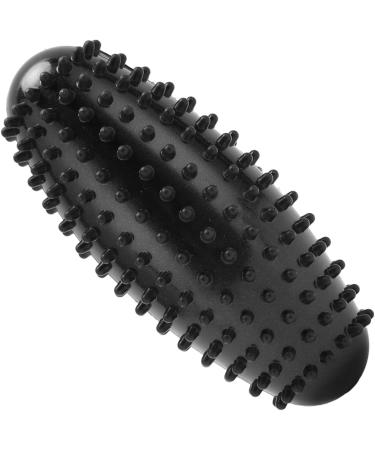 Durable PVC Massage Ball - Odorless Muscle Relief & Portable Foot Roller for Plantar Fasciitis (Black) - Buy Online on GoSupps.com