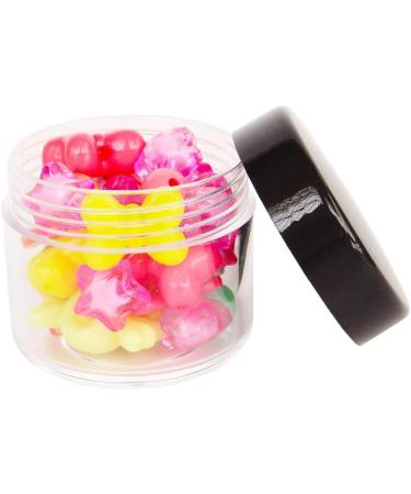 Great Foru 16-Piece Set - 20g/20ml Empty Transparent Plastic Cream Doses for Cosmetics Lip Balm Jars Nail Art with Black Screw Lid Mini Spatula & Labels - Perfect for International Shipping - Buy Online on GoSupps.com