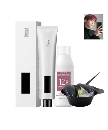 Dyemiss Hair Coloring Shampoo Dyemiss Hair Shampoo Dyemiss Hair Dye Dyemiss Hair Color No Bleaching Hair Nourishing Coloring Hair Dye Diy Fashion Hair Dye for Men Women (P)