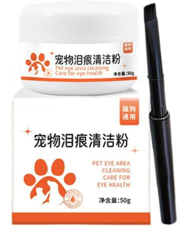 Dog Eye Tear Stain Powder 50g Safe Tear Stain Remover Powder for Cats Fast-Acting Pet Eye Cleaning Supplies for Home Pet Hospital - Buy Online on GoSupps.com