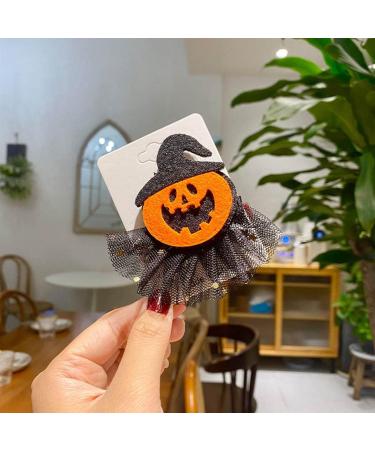 Hairpin Pumpkin Skull Ponytail Hair Clip Headwear Cosplay Halloween Christmas Party B - Buy Online on GoSupps.com