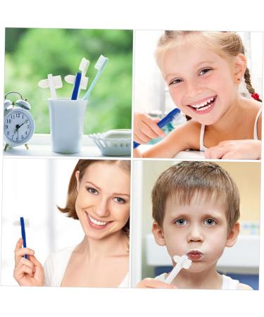 Goohochy Double-Headed Toothbrush for Dentures - Travel-Sized 1 Pack Ideal for Prosthesis Care - Buy Online on GoSupps.com