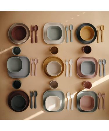 Mushie Cutlery Set for Children | Reusable BPA-Free Fork & Spoon | High Quality & Durable | Made in Denmark | Safe & Stylish (Blush) - Buy Online on GoSupps.com