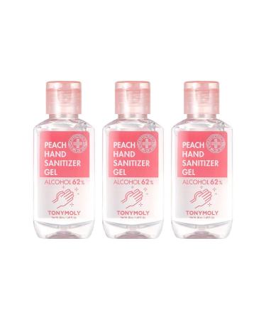 TONYMOLY Peach Hand Sanitizer Gel 3 ct Set of 3