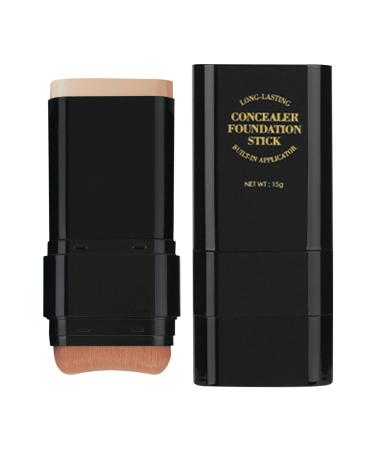 Full Coverage Foundation Stick | Moisturizing Foundation Stick for Women Dual-Headed Face Primer for Girls Long-Lasting Concealer 15g