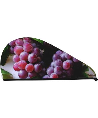 Grape Microfiber Hair Towel Wrap | Super Absorbent Coral Velvet Quick Dry Cap for Long Curly & Thick Hair - Ultimate Hair Care for Women - Buy Online on GoSupps.com