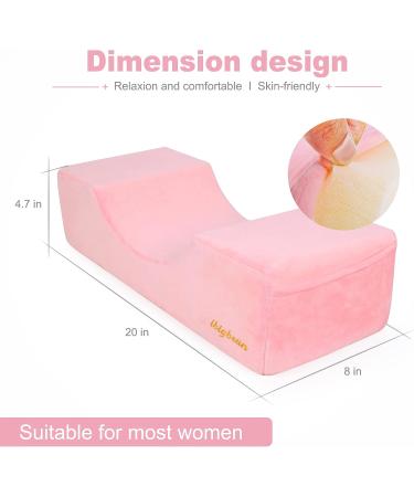 Eyelash Extension Neck Pillow with Cover - Beauty Salon Grafting Curve Pillow for Sleeping Support - Pink (20x8x4.7in) - Buy Online on GoSupps.com