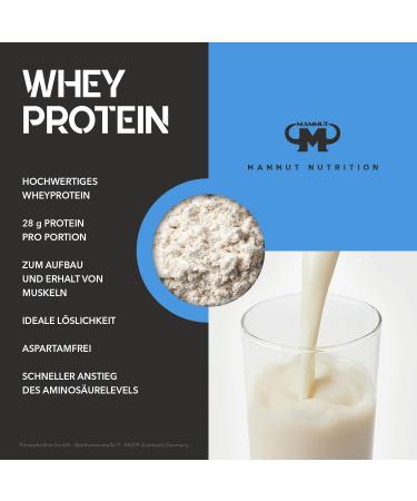 Mammut Nutrition Whey Protein Coconut White Chocolate | 1000g Protein Shake - International Shipping - Buy Online on GoSupps.com
