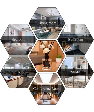 Pilikoll 160 pcs Rattan Reed Diffuser Sticks - Black & White Essential Oil Aroma Fragrance Rods for Home | International Shipping - Buy Online on GoSupps.com