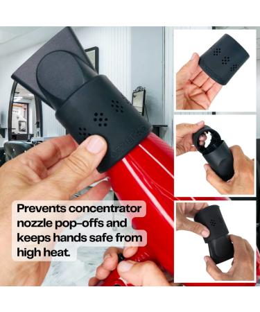 SnozzlePro Universal Hair Dryer Nozzle Adapter - Fits Xtava Black Orchid Diffuser & Blow Dryers 1.5-2.25 - Prevents Attachment Pop-Offs - Buy Online on GoSupps.com