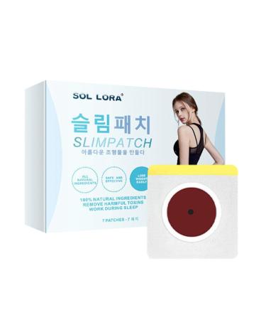 Visiblurry slimming paving for the body |7 sheet breathable belly fat burning plaster magnetic slimming sticker in the form of a navel paving for belly fat