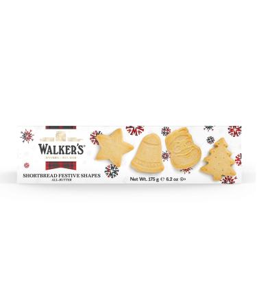 Walkers Shortbread Festive Shapes Shortbread Carton 175g (6)