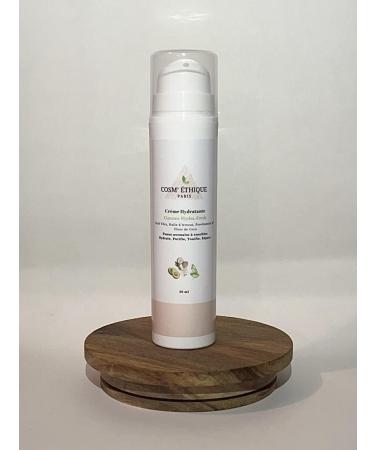 Cosm' thique Paris Anti-aging moisturizing cream with Aloe vera avocado oil provitamin B5 and coconut.