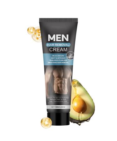Zasdvn Body Hair Removal Cream 100ml Shaving Product - Hair Removal Cream for Intimate Hair - for Boyfriend Husband Father Athletes Bodybuilders Professional Swimmers Busy People Chest Back