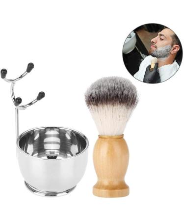 Men's Beard Care Set - Professional Stainless Steel Razor Kit Soap Peel Frame Stand & Brush - Perfect Gift for Friends - Buy Online on GoSupps.com