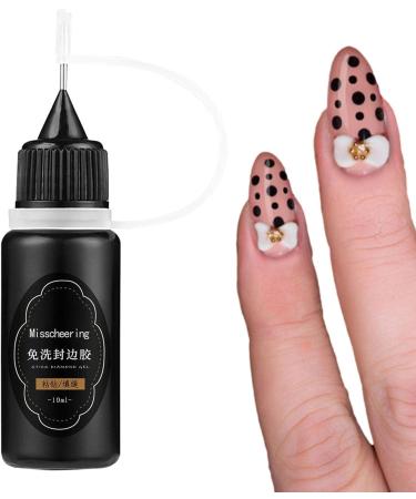 Rhinestone Glue Gel with Tip Nail Gems and Rhinestones Adhesive Sealing No Wipe Gel Glue for Nails - Firmly Quick Attached Glue Gel Clear for Resin Gems Diamonds Jewelry Gel Nail Polish/ - Buy Online on GoSupps.com