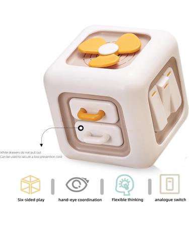 Aszaui Montessori Toys for 1-Year-Olds | 6-in-1 Fidget Toy & Learning Motor Cubes for Babies & Toddlers | Best Educational Gifts for Ages 1-4 - Buy Online on GoSupps.com