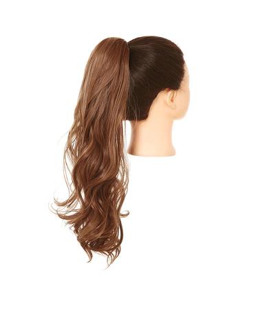 Shadow Curly Hair Ponytail Extensions Claw in Fake Ponytail Tail Hair Piece Afro Long Clip in Synthetic Blonde Pink Wavy Wig Copper Auburn 26inches