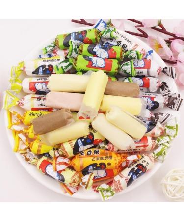 White Rabbit Toffee Milk sugar Childhood Tastes Toffee Small Gifts Snacks White Rabbit Creamy Candy Gummies Chinese candy chocolate confectionery Fudge (Chocolate flavored milk candy 114g) Chocolate flavored milk candy 114g - Buy Online on GoSupps.com