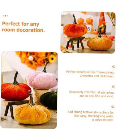 Zerodeko 2pcs Fabric Pumpkin Ornament Decor Artificial Pumpkin Fake Pumpkin for Thanksgiving Day False Pumpkin Fake Realistic Pumpkin Faux Pumpkin Simulation Pumpkin Autumn Pvc Reward - Buy Online on GoSupps.com