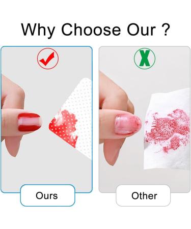 Kjzeex 600pcs White Lint-Free Cotton Pads for Gel Nails and Nail Art Manicure Finishing Nail Polish Remover Cotton Pads - Buy Online on GoSupps.com